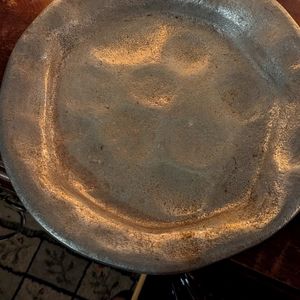 Metal (pewter) decorative tray